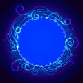 Abstract blue mystic lace background with swirl Royalty Free Stock Photo