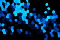 Abstract Blue Neon Glowing Mosaic Tiles Material Texture Wallpaper Background