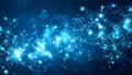 Abstract blue network background Royalty Free Stock Photo