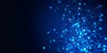 Abstract blue network background Royalty Free Stock Photo