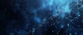 Abstract Blue Network Background With Connecting Lines And Dots