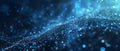 Abstract Blue Network Background With Connecting Lines And Dots