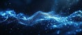 Abstract Blue Network Background With Connecting Lines And Dots