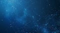 Abstract Blue Network Background with Glowing Points Royalty Free Stock Photo
