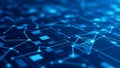 Abstract Blue Network Background for Technology Data Science Digital Connectivity Royalty Free Stock Photo