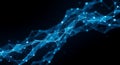 Abstract Blue Network Connection Background Royalty Free Stock Photo