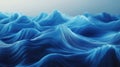 Abstract blue ocean waves texture flowing motion Royalty Free Stock Photo