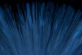 Abstract blue optical fibres close up shot, Royalty Free Stock Photo