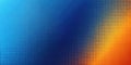 Abstract blue and orange halftone dotted background design for presentations and digital media. Generative AI Royalty Free Stock Photo