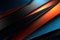 Abstract Blue and Orange Metallic Background