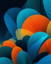 Abstract Blue Orange Teal Textured Background Royalty Free Stock Photo