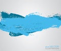 Abstract blue paint artistic brush background. Royalty Free Stock Photo