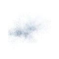 Abstract Blue Particle Cloud. Concept Of Digital Data, Technology, And Innovation. Isolated On Transparent Background Royalty Free Stock Photo