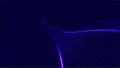 Abstract blue particle wavy technology design background. template deign. illustration vector eps10 Royalty Free Stock Photo
