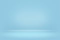 Abstract blue pastel blurred smooth background color gradient wall