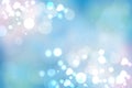 Abstract blue pastel bokeh background texture with bright soft c