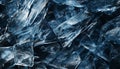 Abstract blue pattern reflects freshness and icy crystal water backdrop generated by AI Royalty Free Stock Photo