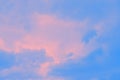 Abstract pink and blue watercolor blurred sky background Royalty Free Stock Photo