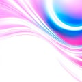 Abstract Blue And Pink Curves Fluctuating Against a White Background in Digital Artwork Royalty Free Stock Photo