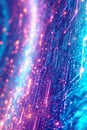 Abstract Blue-Pink Data Flow - Dynamic Cybernetic Network Background Portrait Images Generative AI Royalty Free Stock Photo