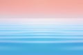 Abstract Blue With Pink-orange Seascape Background In Watercolor Tones Royalty Free Stock Photo