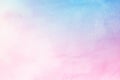 Abstract blue and pink pastel watercolor background