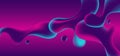 Abstract blue, pink and purple gradient color liquid wavy shapes futuristic banner design background Royalty Free Stock Photo