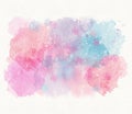 Abstract blue pink watercolor background, divorce, spot Royalty Free Stock Photo