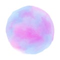 Abstract blue and pink watercolor