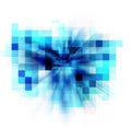 Abstract blue pixel background Royalty Free Stock Photo