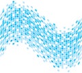 Abstract blue pixelated summer wave Royalty Free Stock Photo