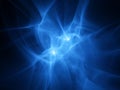 Abstract blue plasma waves