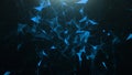 Abstract blue plexus background