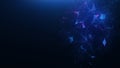 Abstract blue plexus background