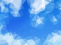 Abstract Blue Polygonal Mosaic Background, Creative Design Templates. Abstract blue polygon vector background. Royalty Free Stock Photo