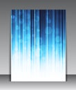 Abstract blue poster