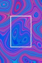 Abstract blue psychedelic poster background and hypnotic design, gradient wallpaper