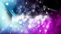 Abstract Blue and Purple Bokeh Lights Background Design
