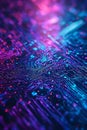 Abstract Blue-Purple Circuit Board - Futuristic Tech Data Network Pattern Portrait Images Generative AI Royalty Free Stock Photo