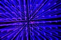 Abstract blue and purple light burst with glowing particles Royalty Free Stock Photo