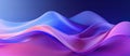 Abstract blue and purple liquid wavy shapes futuristic banner. Glowing retro waves  background. Royalty Free Stock Photo