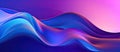 Abstract blue and purple liquid wavy shapes futuristic banner. Glowing retro waves  background. Royalty Free Stock Photo