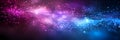 Abstract blue, purple and pink glitter lights background. Night sky with stars Royalty Free Stock Photo