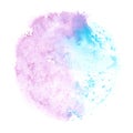 Abstract Blue And Purple Watercolor Splash On White Background Paper,grunge Element For Decoration,  Illustration