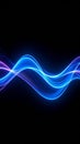 Abstract Blue Purple Wave Light Energy Flow Royalty Free Stock Photo