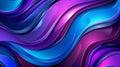 Abstract blue and purple waves on dark background for contemporary design projects Royalty Free Stock Photo