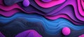 Abstract blue and purple waves on dark background for modern design projects and artistic concepts Royalty Free Stock Photo