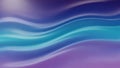 Abstract Blue and Purple Wavy Gradient Background with Smooth Light Reflections waves Royalty Free Stock Photo