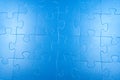 Abstract blue puzzle background Royalty Free Stock Photo