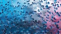 Abstract Blue Puzzle Pieces Background Illustration Royalty Free Stock Photo